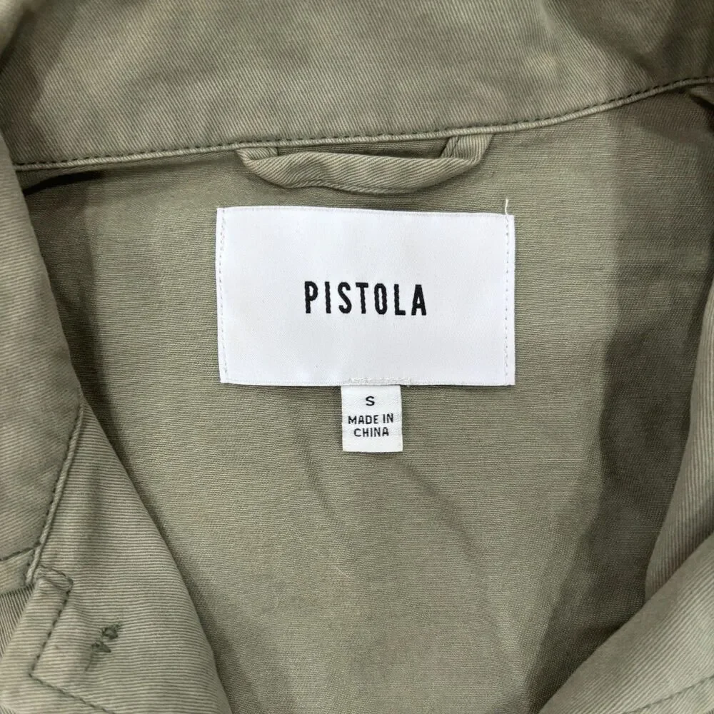 Pistola Camilo Jacket Womens Small Green Military Army Star Print Royal Honor